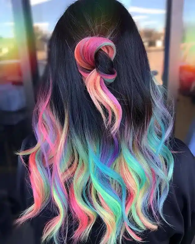 my little Pony Hair, bold hair trends, colorful hairstyles, vibrant hair, pastel hair