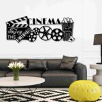 home theater wall art, home theater décor, movie posters, home cinema wall art, theater room art