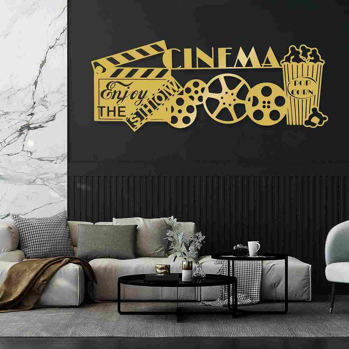 home theater wall art, home theater décor, movie posters, home cinema wall art, theater room art