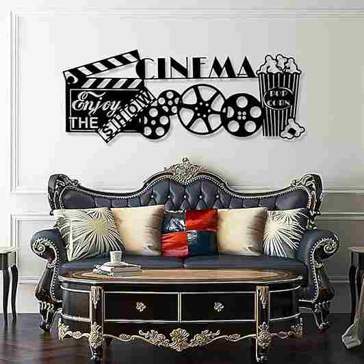 home theater wall art, home theater décor, movie posters, home cinema wall art, theater room art