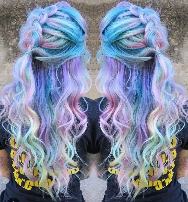 my little Pony Hair, bold hair trends, colorful hairstyles, vibrant hair, pastel hair